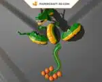 Papercraft Shenlong modèle 3D en origami papier