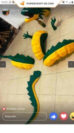 Papercraft di Shenlong in origami 3D
