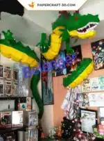 Papercraft Shenlong modèle 3D en origami papier, vue 10
