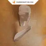 Papercraft Silence is golden modèle origami papier 3D