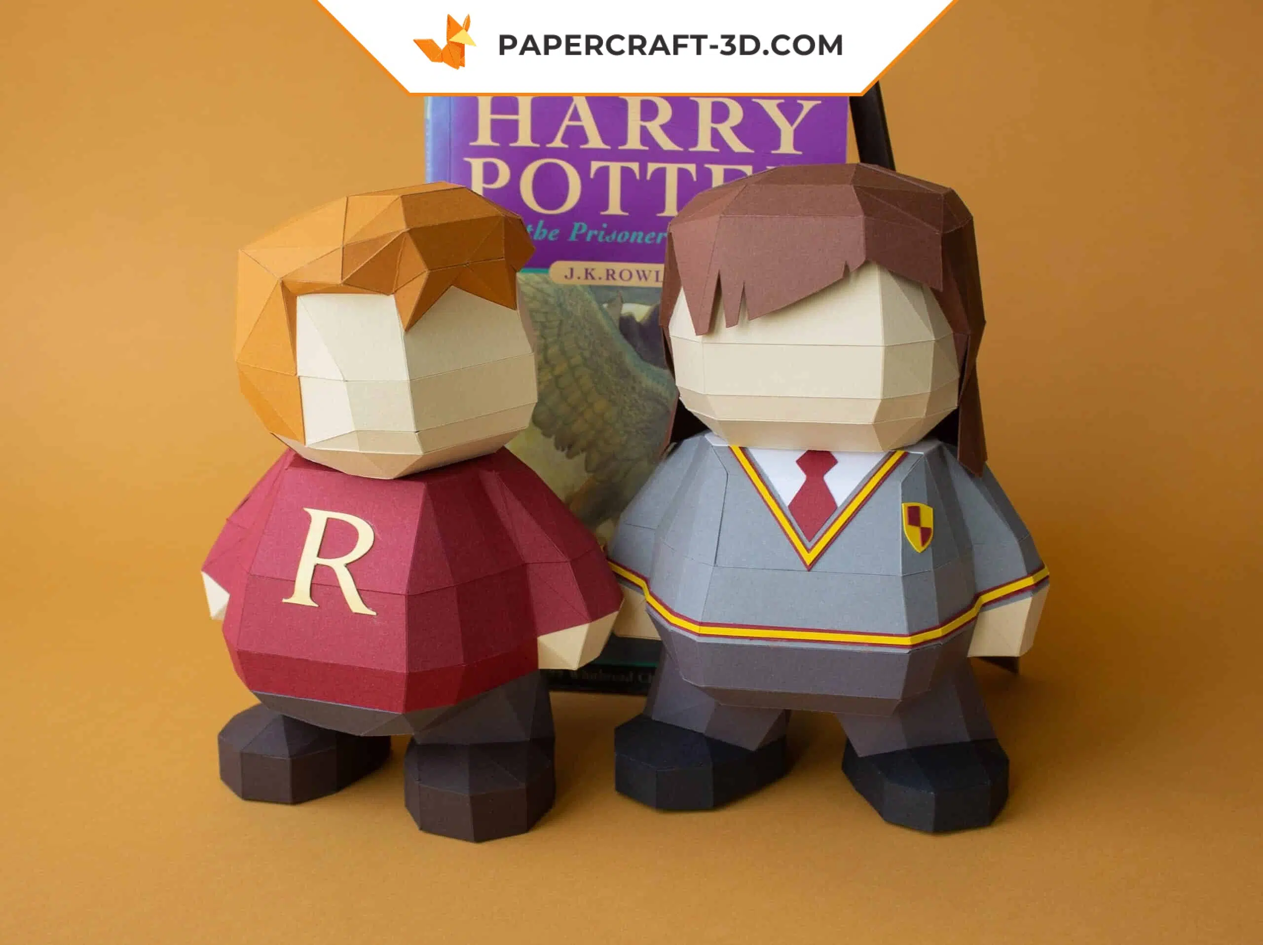 Papercraft sorcier 3 en 1 DiY PDF modèle + fichiers SVG, décoration de fête origami papier 3D, weergave 8