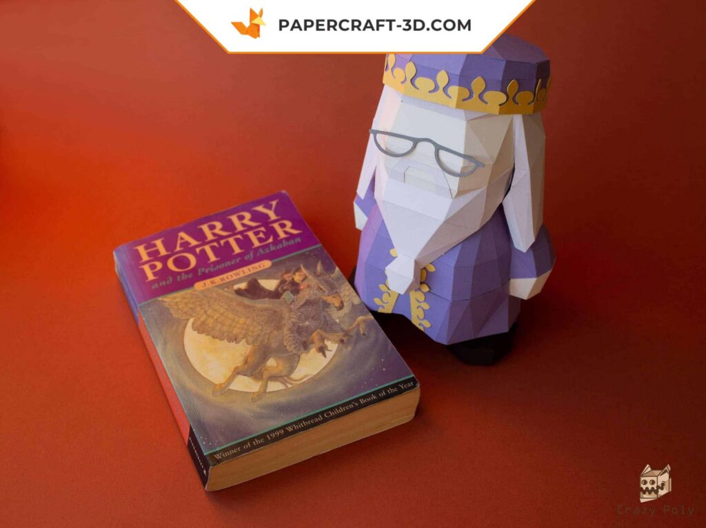 Papercraft Dumbledore em origami
