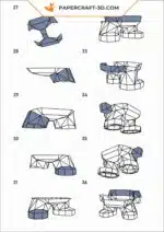Dumbledore Origami Papercraft, view 10