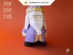 Papercraft Dumbledore en origami