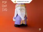 Dumbledore Origami Papercraft, view 11