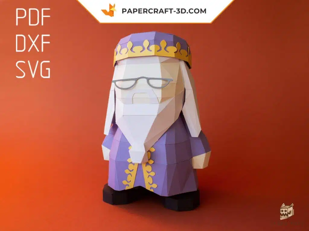Dumbledore Origami Papercraft, view 2
