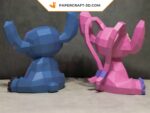 Papercraft de Stitch en origami 3D