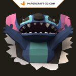 Papercraft Stitch wall origami 3D