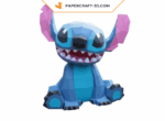 Papercraft de Stitch en origami 3D