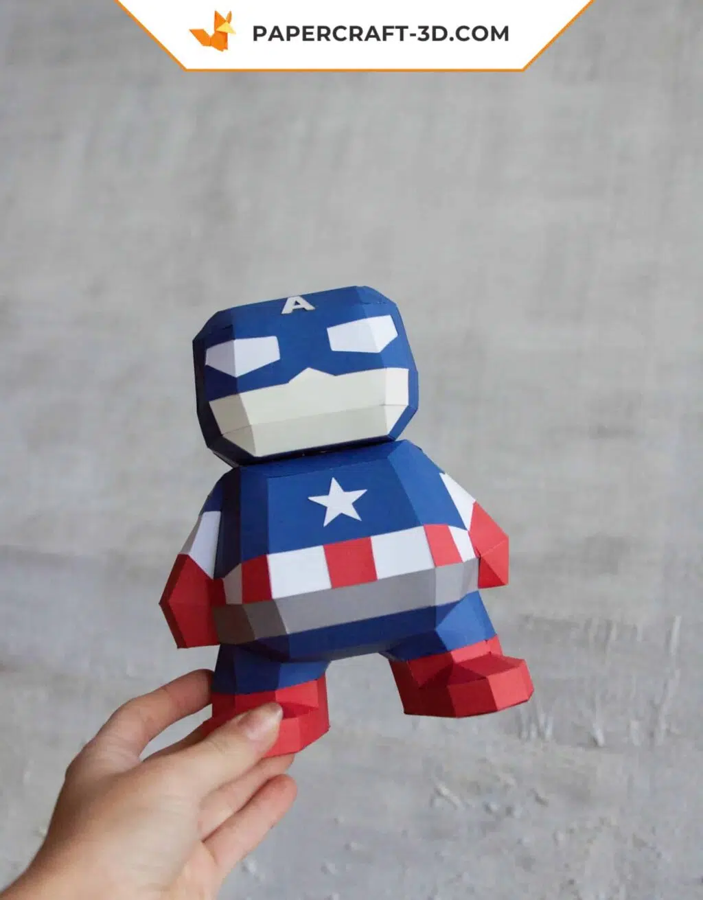 Papercraft Super-héros DIY en papier 3D, décoration de fête, modèle PDF, weergave 3