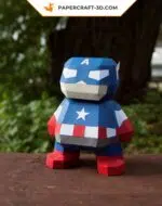Papercraft Super-héros DIY en papier 3D, décoration de fête, modèle PDF
