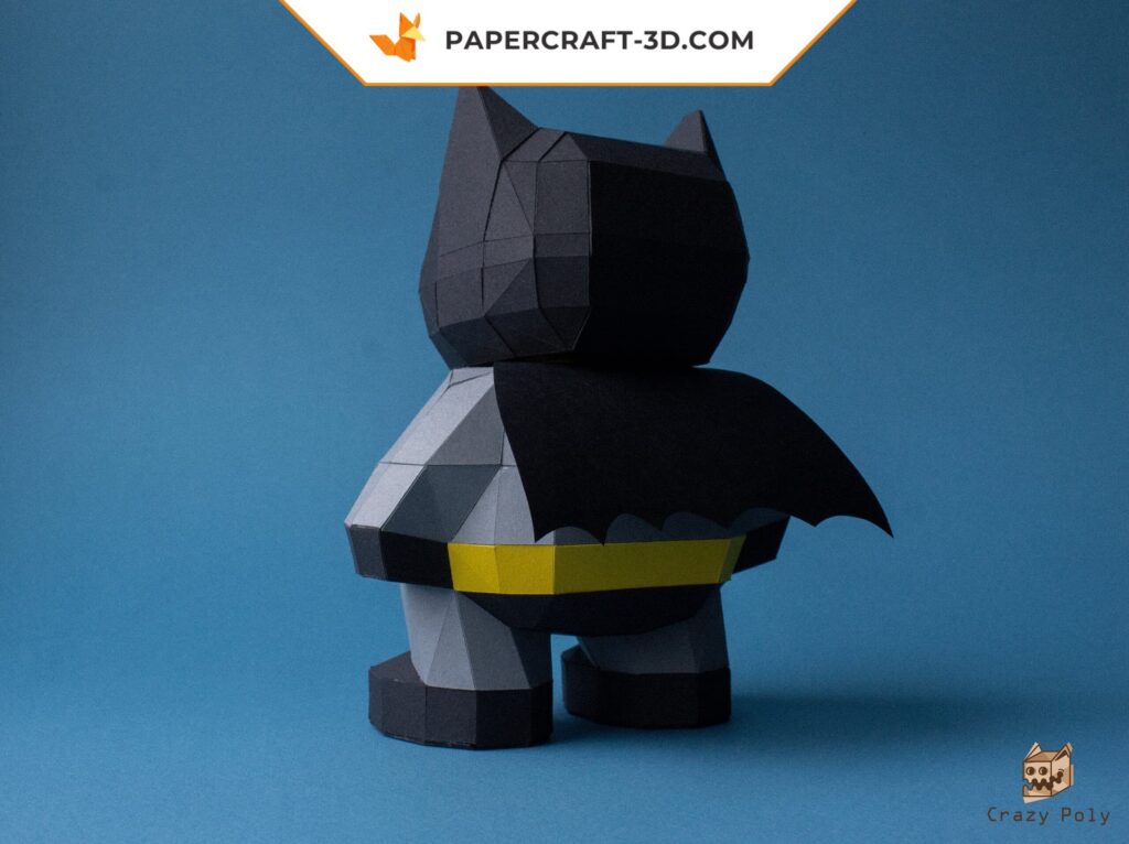 Papercraft do Batman super-herói em origami 3D