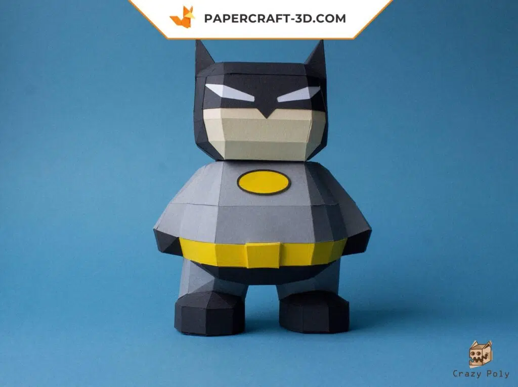 Papercraft super-héros DIY en papier 3D, modèle PDF de personnage de bande dessinée, weergave 3