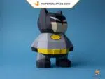 Papercraft super-héros DIY en papier 3D, modèle PDF de personnage de bande dessinée, weergave 4