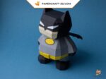 Papercraft de batman super-héro en origami 3D
