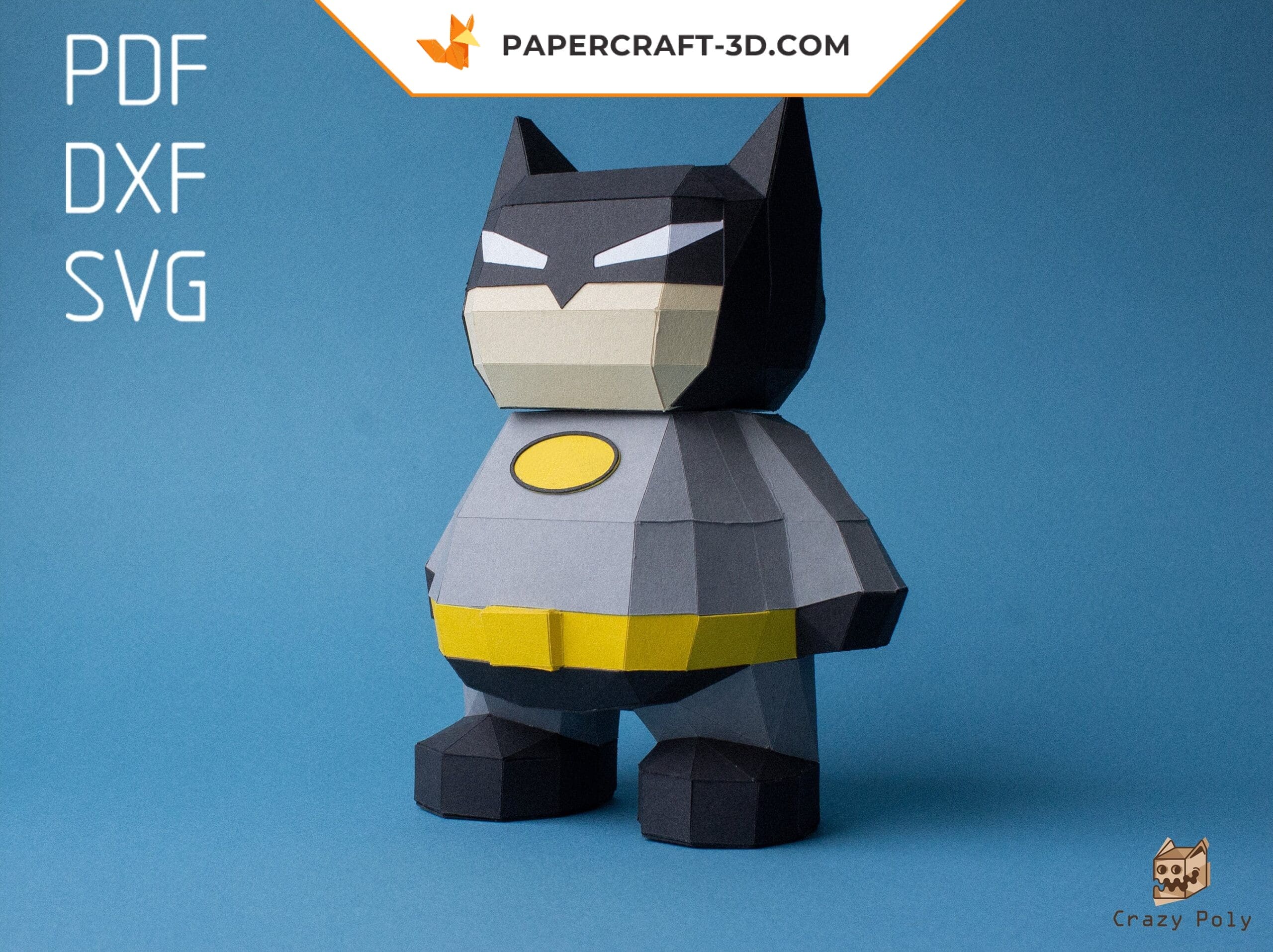 Papercraft de batman super-héro en origami 3D Papercraft de batman super-héro en origami 3D