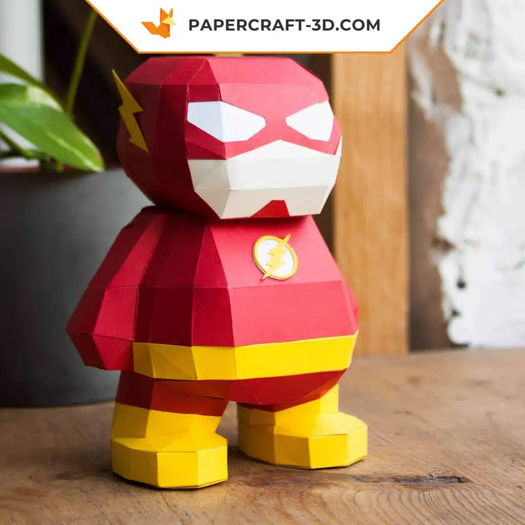 Papercraft Flash DC Comics als 3D-Origami
