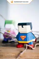 Superman papercraft super-hero origami, view 4