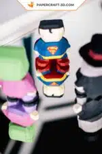 Superman papercraft super-hero origami, view 7