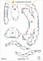 Papercraft di Superman supereroe in origami 3D