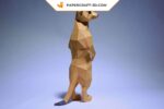 Papercraft de suricates en origami 3D