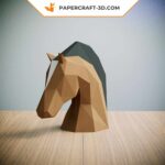 Papercraft testa di cavallo in origami 3D