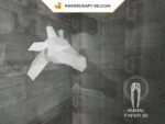 Papercraft testa di giraffa in origami 3D