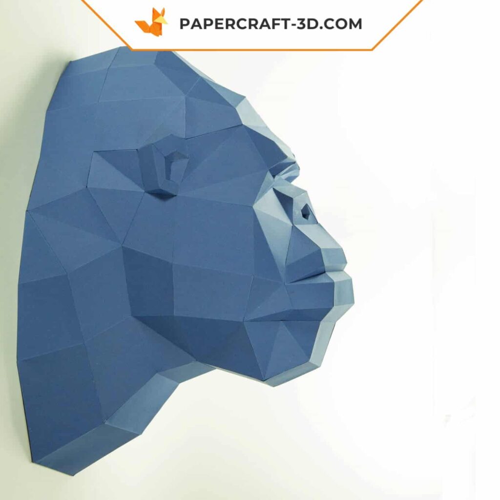Papercraft cat in 3D origami
