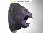 Papercraft testa di King Kong in origami 3D