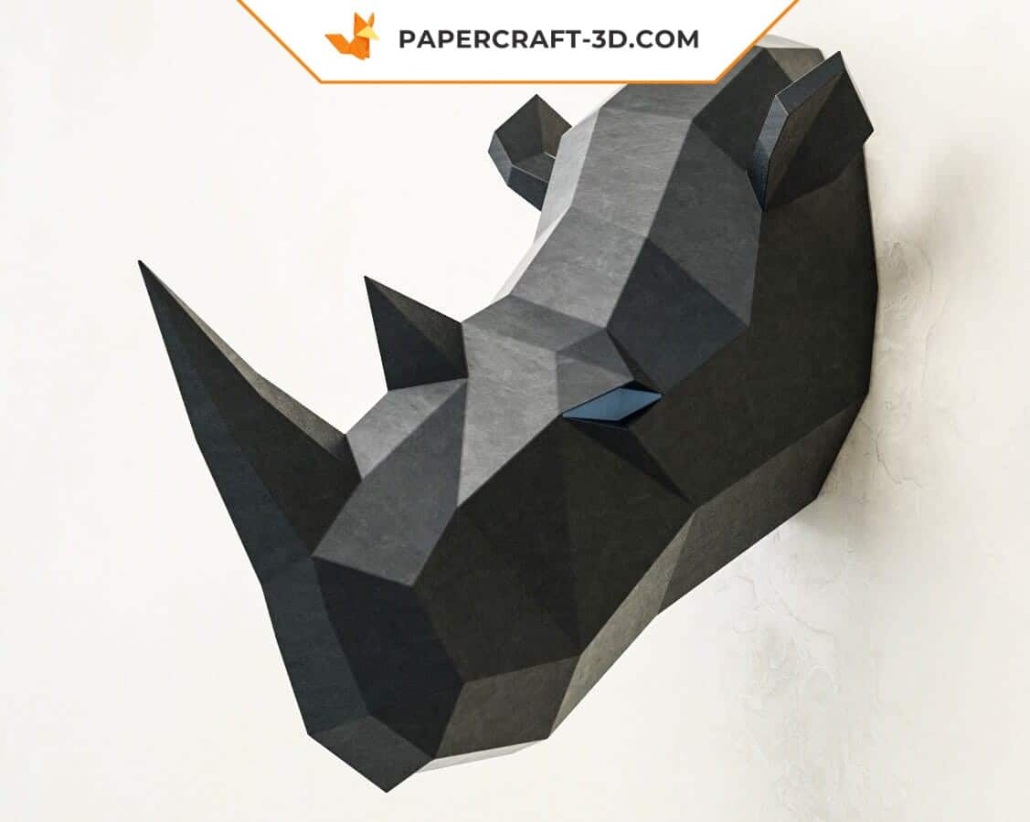 Papercraft lazy cat in 3D origami