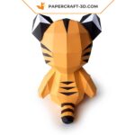 Papercraft niedliches Babytiger für Kinder