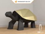 Papercraft de tortue en origami 3D