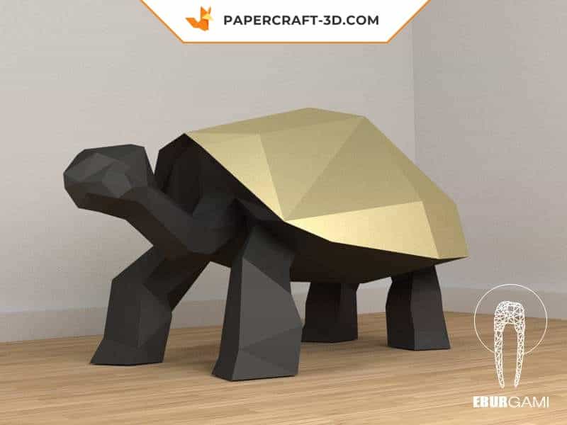 Papercraft de tortue en origami 3D Papercraft de tortue en origami 3D