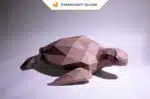 Papercraft de tortue de mer en origami