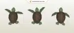 Papercraft kleiner Meeresschildkröten als 3D-Origami für die Wand, Ansicht 8