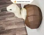 Papercraft trophée d&rsquo;oiseau 3D : vautour, griffon, condor, aigle en origami papier, weergave 3