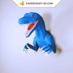 Papercraft de vélociraptor en origami