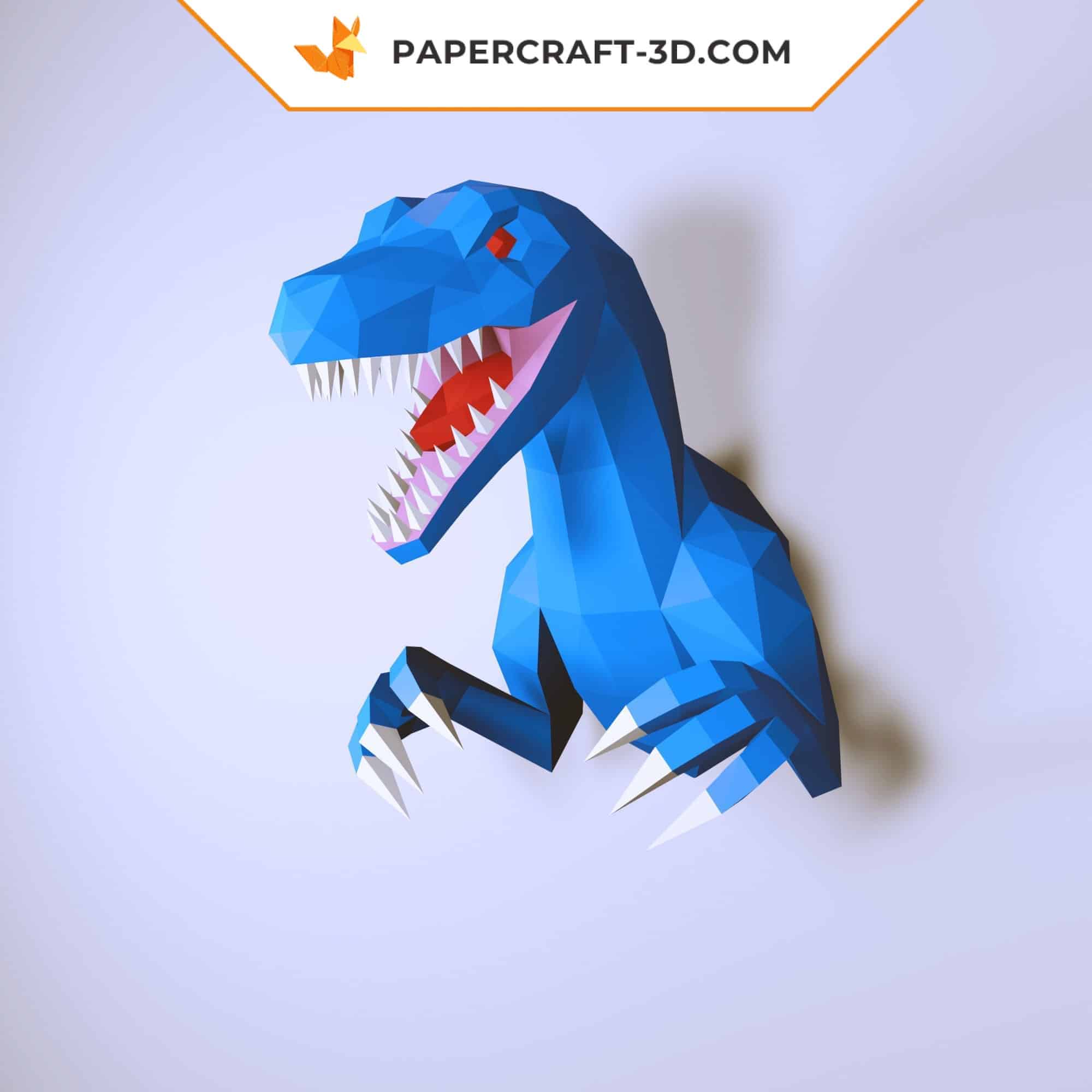 Papercraft de vélociraptor en origami