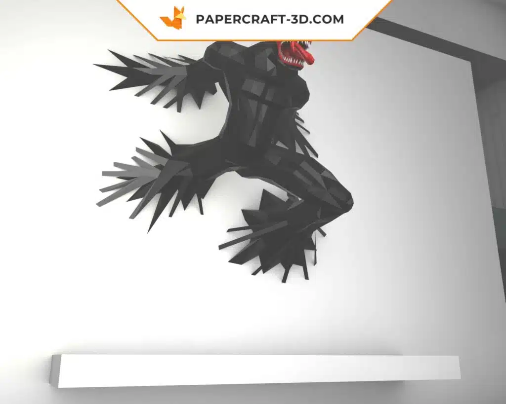 Papercraft Venom in origami 3D