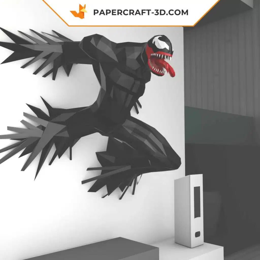 Papercraft Venom en origami 3D