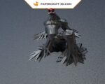 Papercraft of Venom in 3D origami