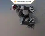 Papercraft Venom in origami 3D