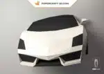 Papercraft voiture Lamborghini en origami, weergave 3