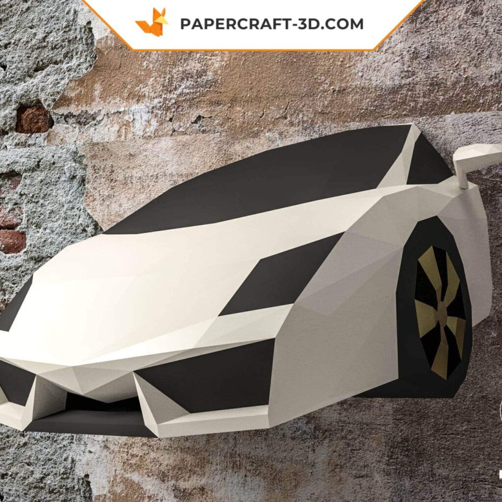 Papercraft Lamborghini Gallardo in 3D origami Papercraft Lamborghini Gallardo in 3D origami