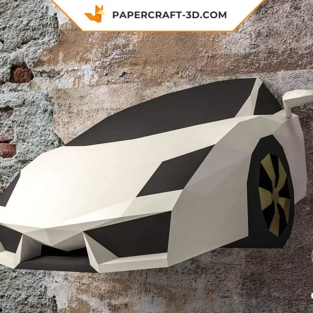 Papercraft auto Lamborghini in origami