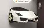 Papercraft voiture Lamborghini en origami, weergave 5