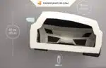 Papercraft voiture Lamborghini en origami, weergave 8