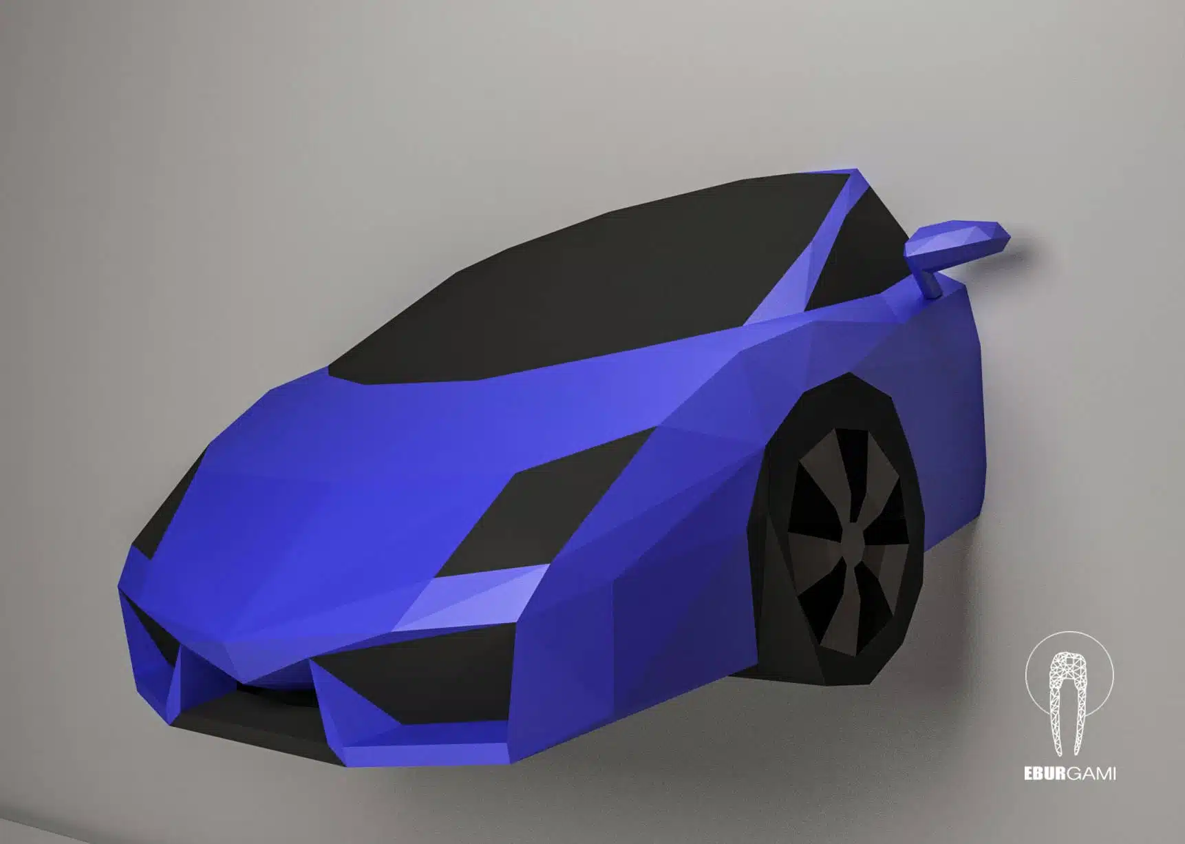 Papercraft voiture Lamborghini en origami, weergave 8