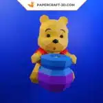 Papercraft von Winnie Puuh als 3D-Origami