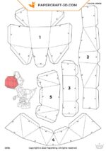 Papercraft Yoshi en origami 3D